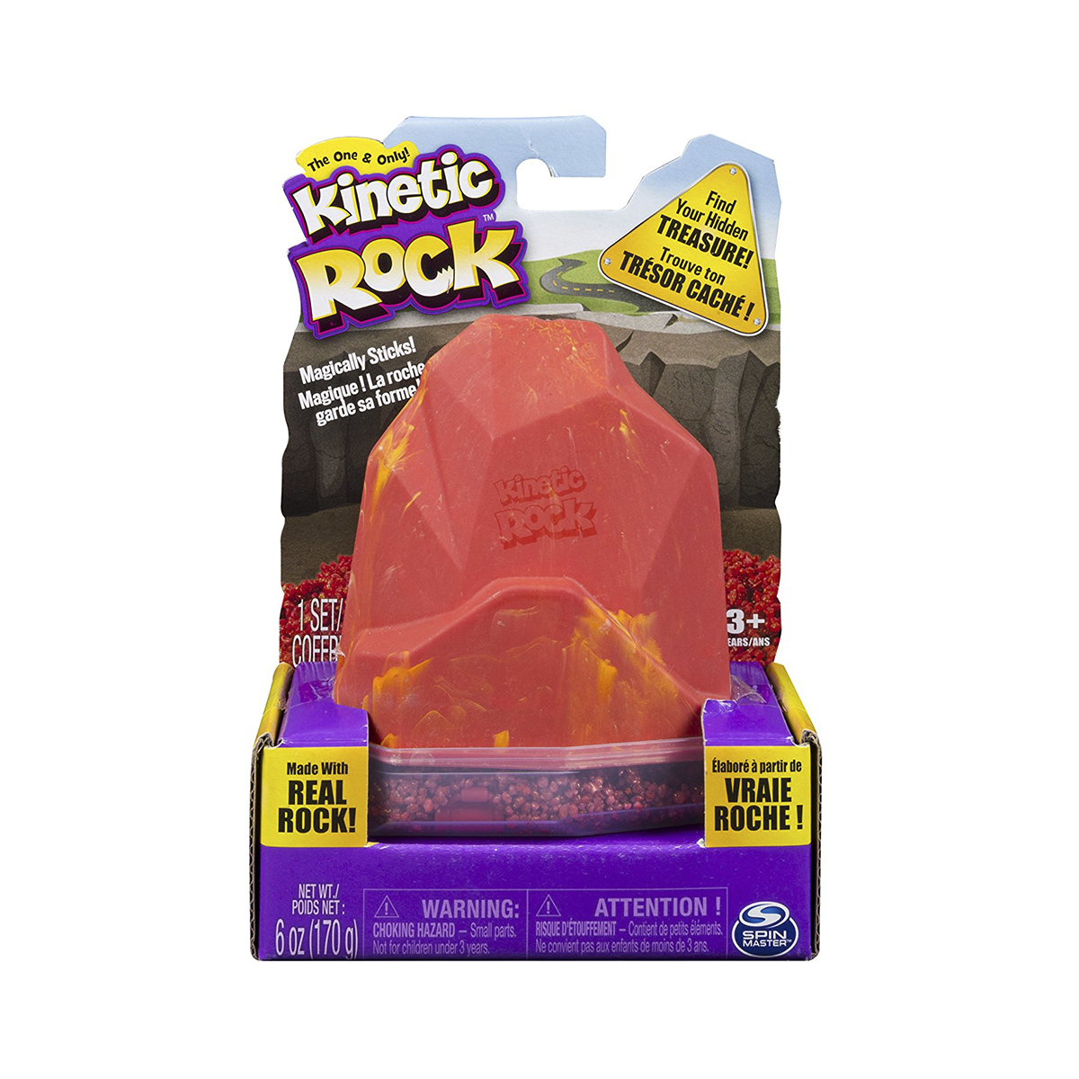 Фото2 Кинетический гравий для детского творчества - KINETIC ROCK (красный, 170 г) Каталог