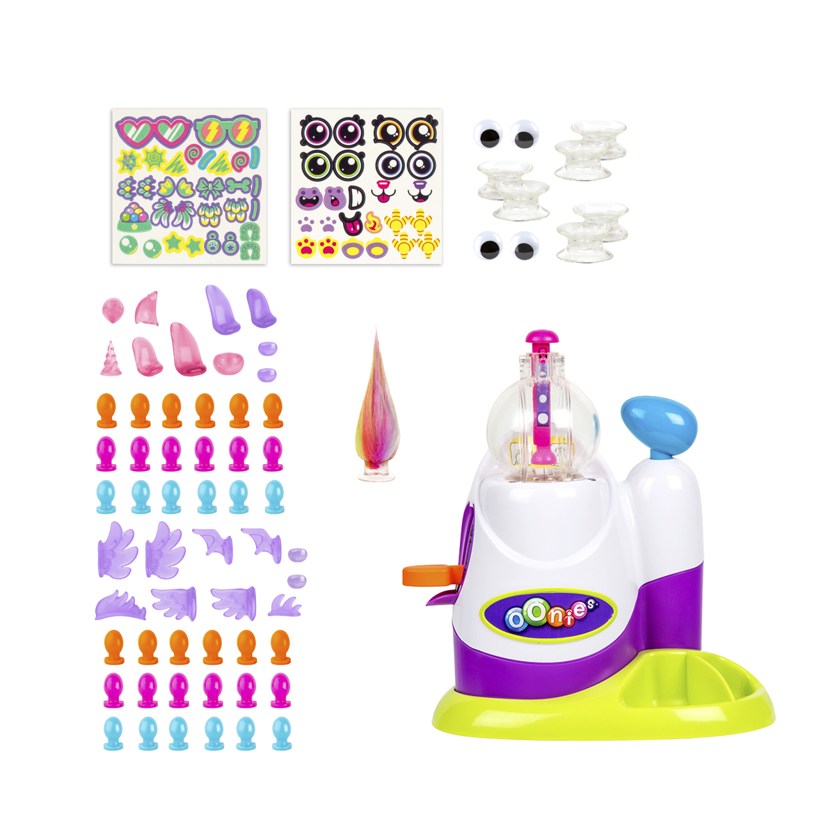 Фото4 Набор для создания игрушек OONIES - ВОЛШЕБНАЯ ФАБРИКА (36 заготовок, надувная станция, 30 деталей) Каталог