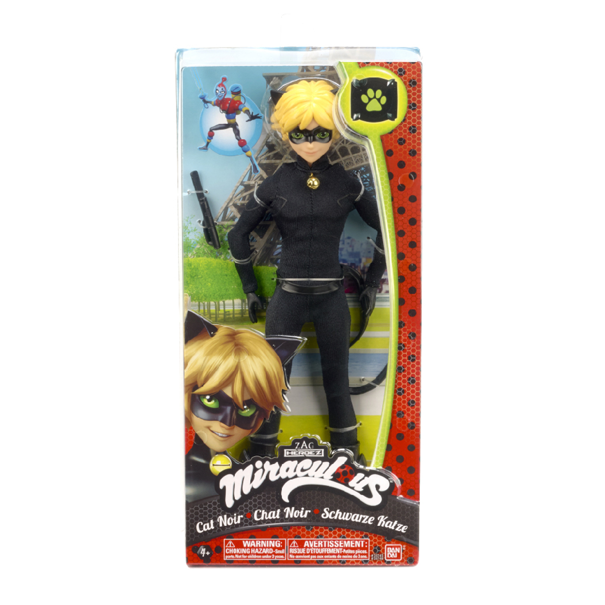 Фото4 Кукла-мальчик "ЛЕДИ БАГ И СУПЕР-КОТ"  серии "Делюкс" - СУПЕР-КОТ (26 см, 13 точек артикул., с аксес) Каталог