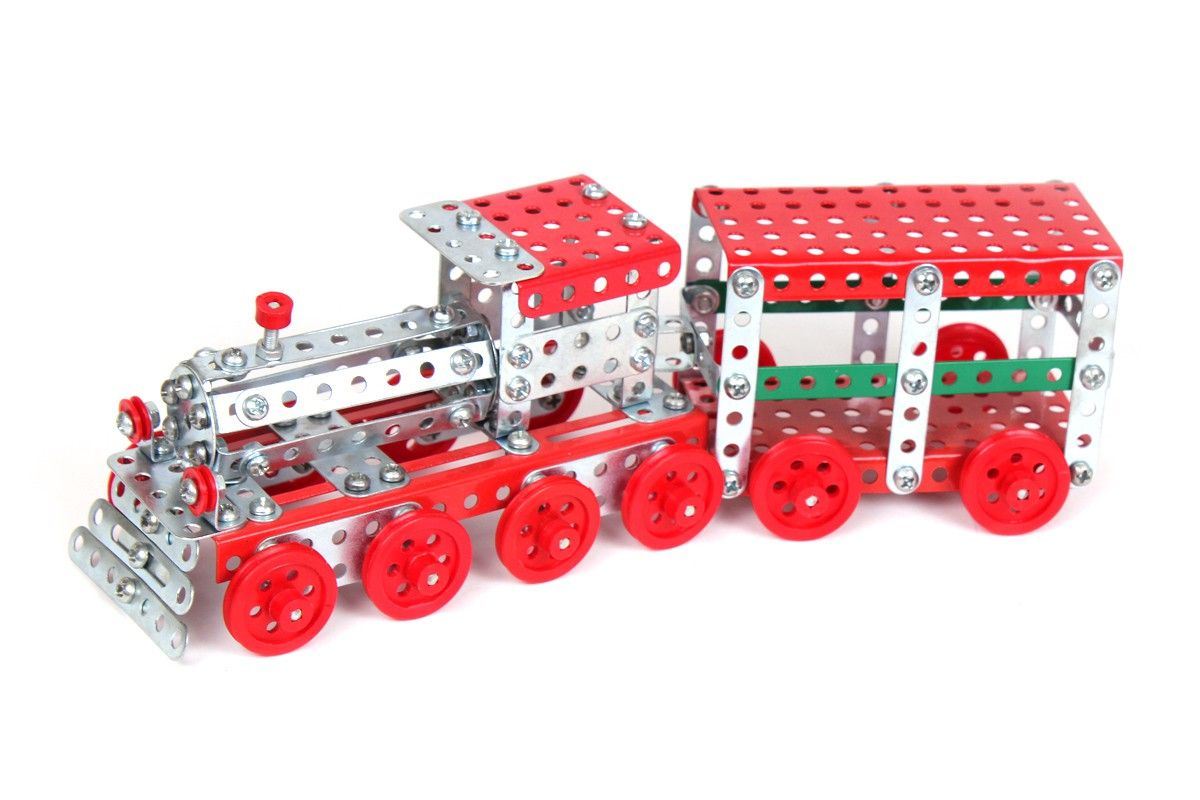 Конструктор металевий "Потяг" ТехноК  зображення