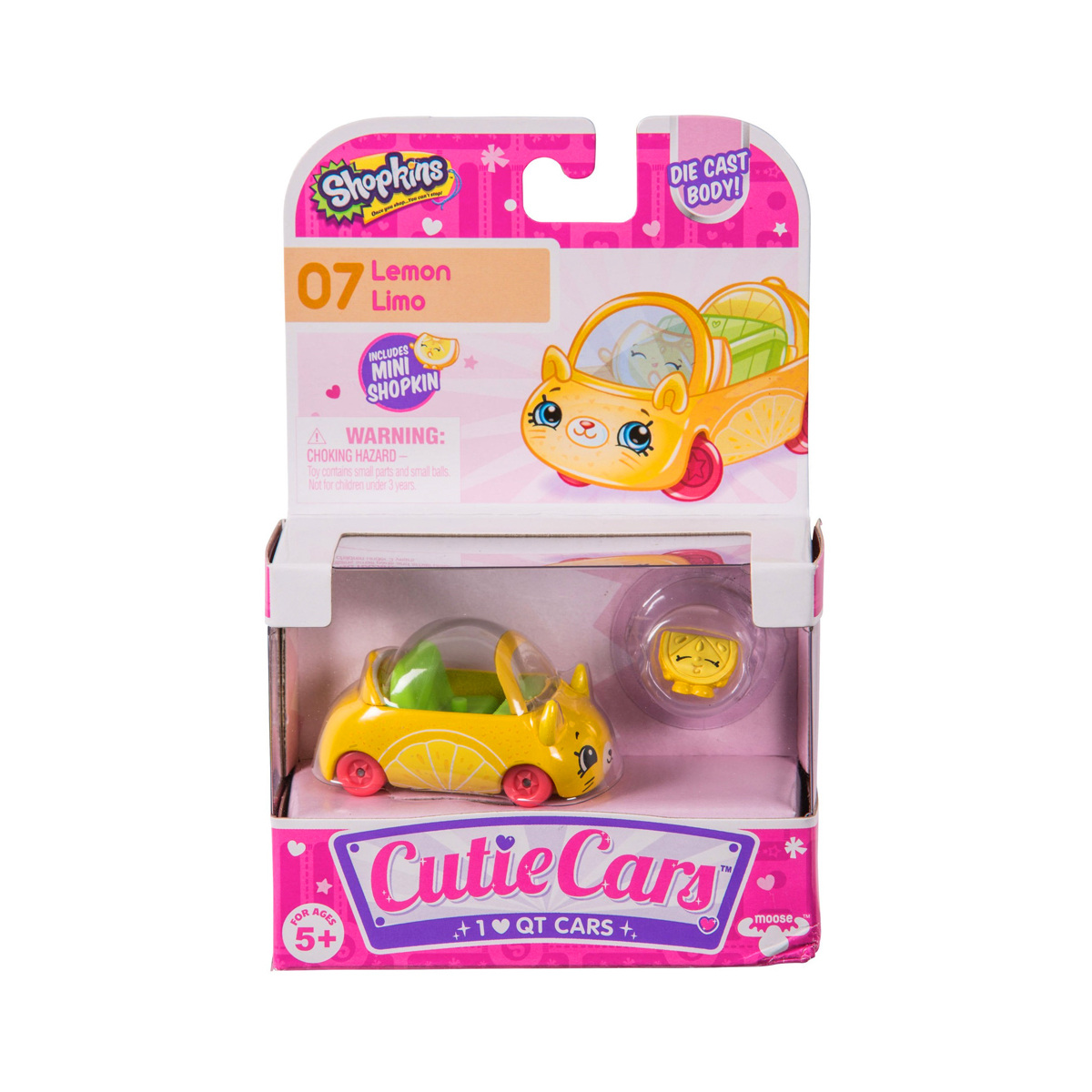 Фото4 Мини-машинка SHOPKINS CUTIE CARS S1 - ЛИМУЗИН ЛИМО (с мини-шопкинсом) Каталог