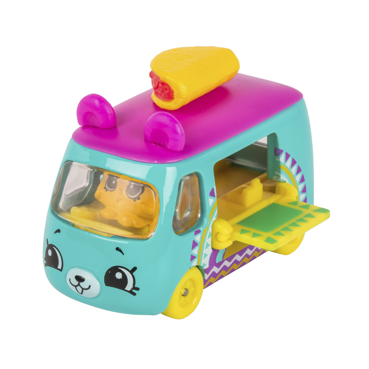Фото2 Мини-машинка SHOPKINS CUTIE CARS S1 - ТАКО-ПУТЕШЕСТВЕННИК (с мини-шопкинсом) Каталог