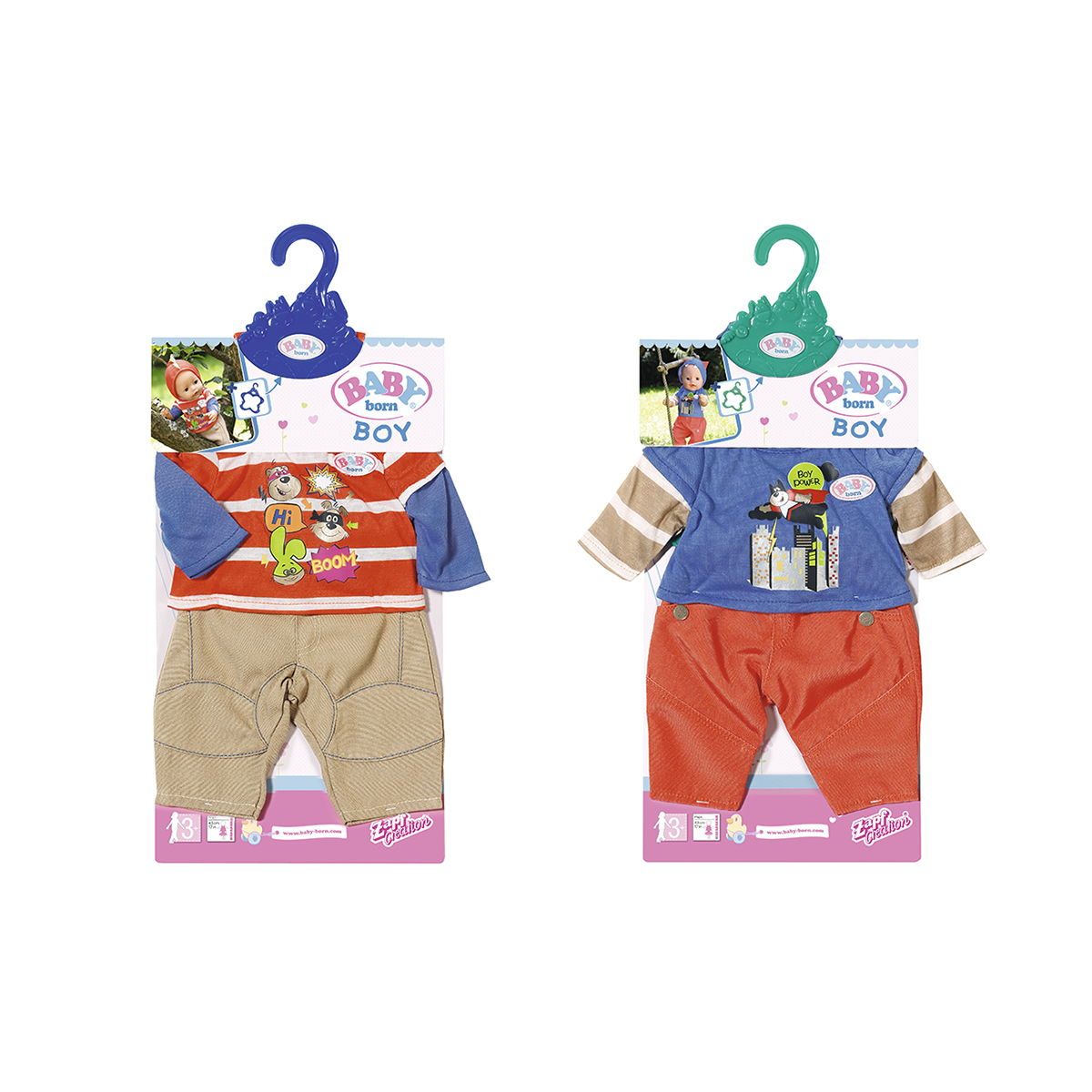 Фото3 Набор одежды для куклы BABY BORN - АКТИВНЫЙ МАЛЫШ (2 в ассорт.) Каталог