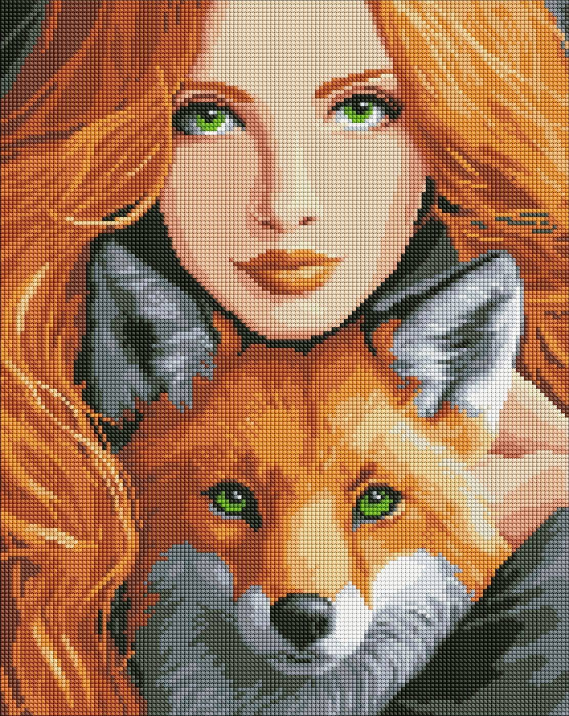 Вогняна лисиця ©art_selena_ua 40х50 см Ідейка 