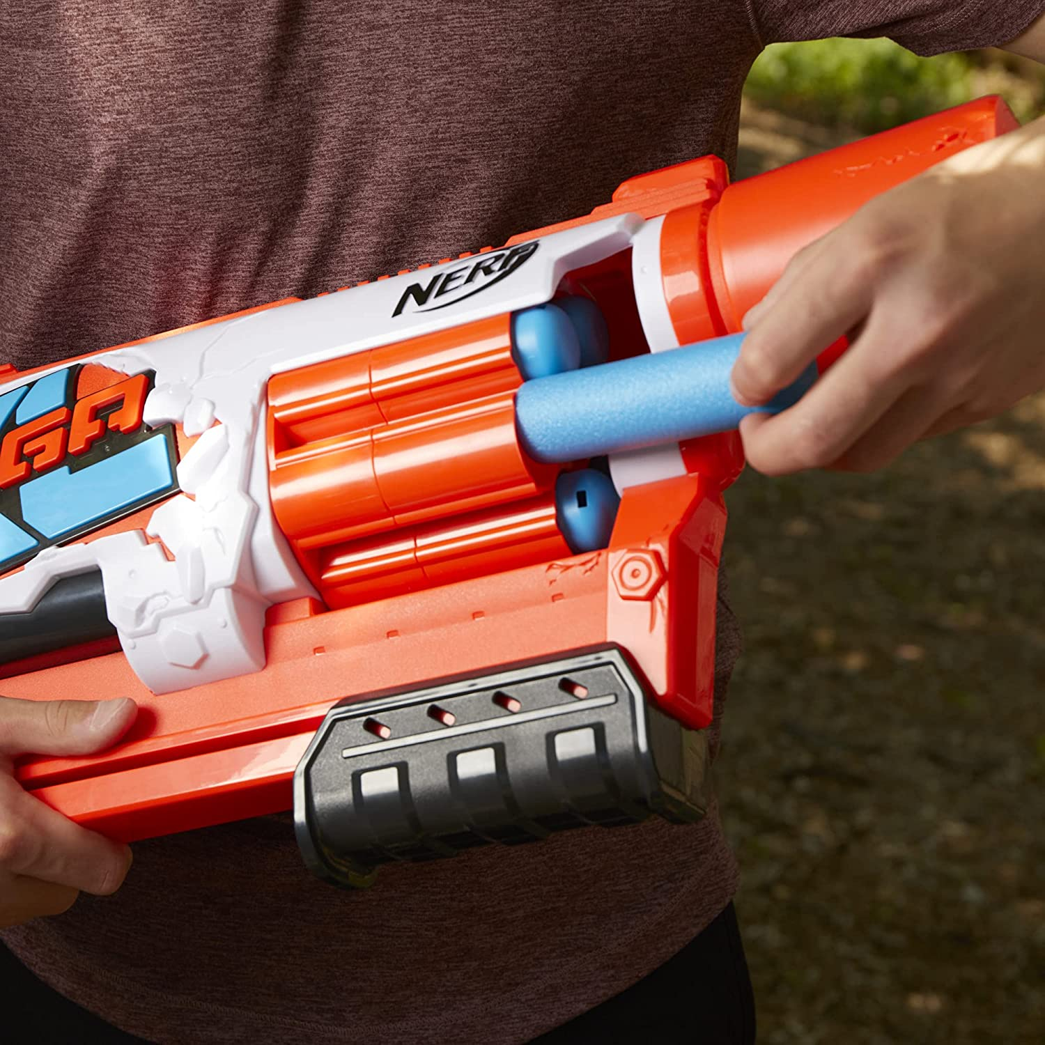 Бластер Нерф Большой Бульдозер Nerf Mega XL Boom Dozer Blaster изображение 3