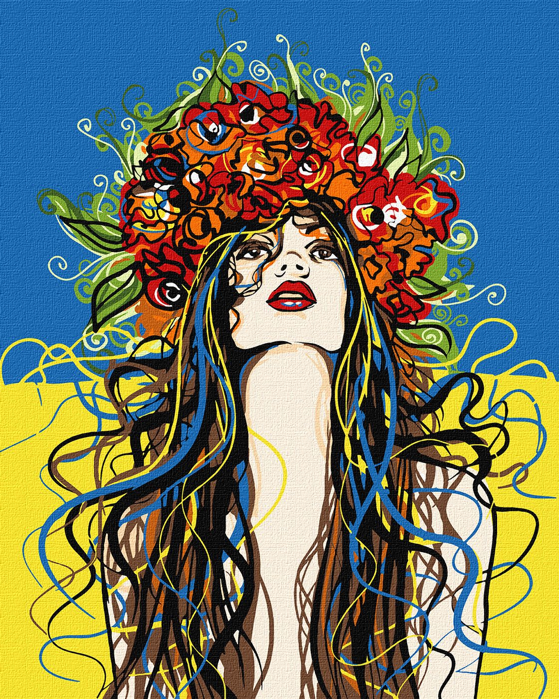 Картина за номерами "Вільна душа" Ідейка