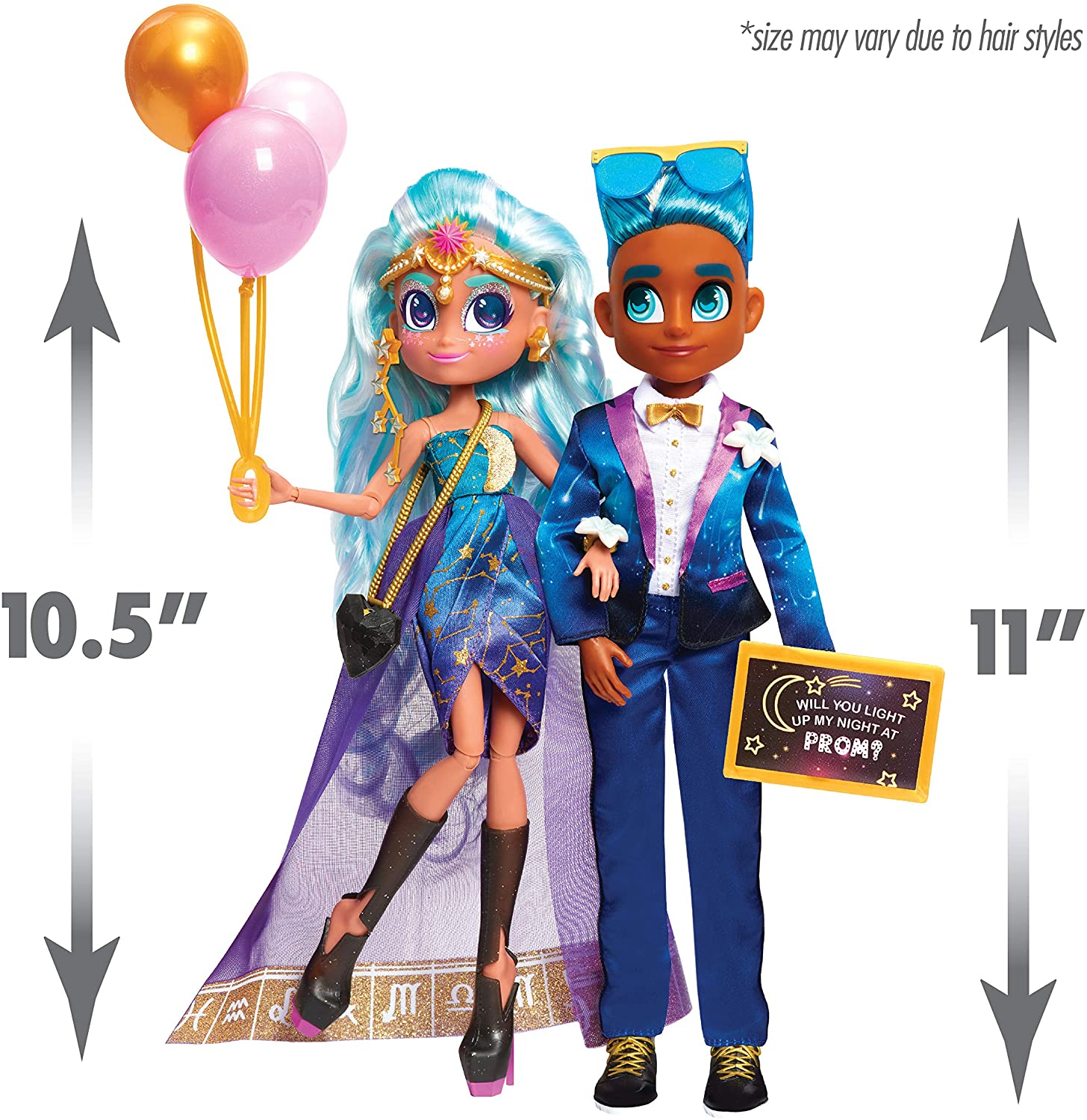 Набор кукол Хердораблс Нейла и Логан на выпускном вечере Hairdorables изображение 3